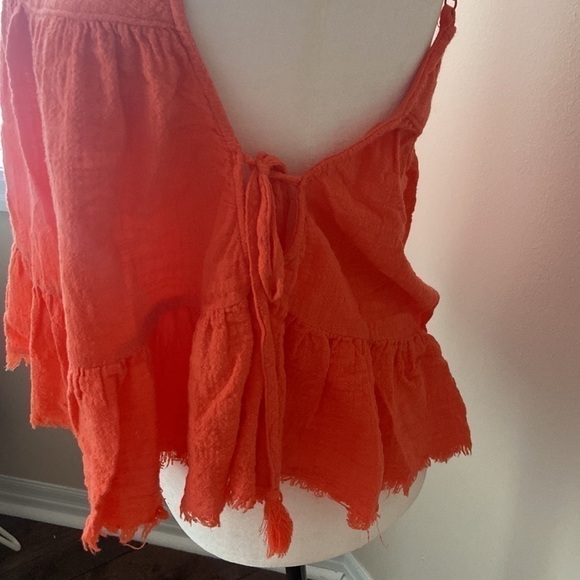 𝅺aerie l Orange Summer Tank Top - Picture 4 of 8